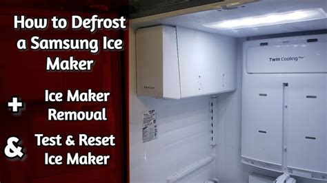 samsung fridge ice maker defrost|How to Defrost a Samsung Ice Maker